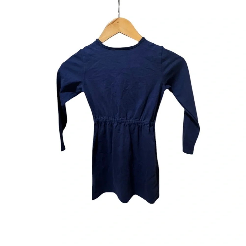 Hanna Andersson Green‎ Dress With Rainbow Trim 120 (6) k146